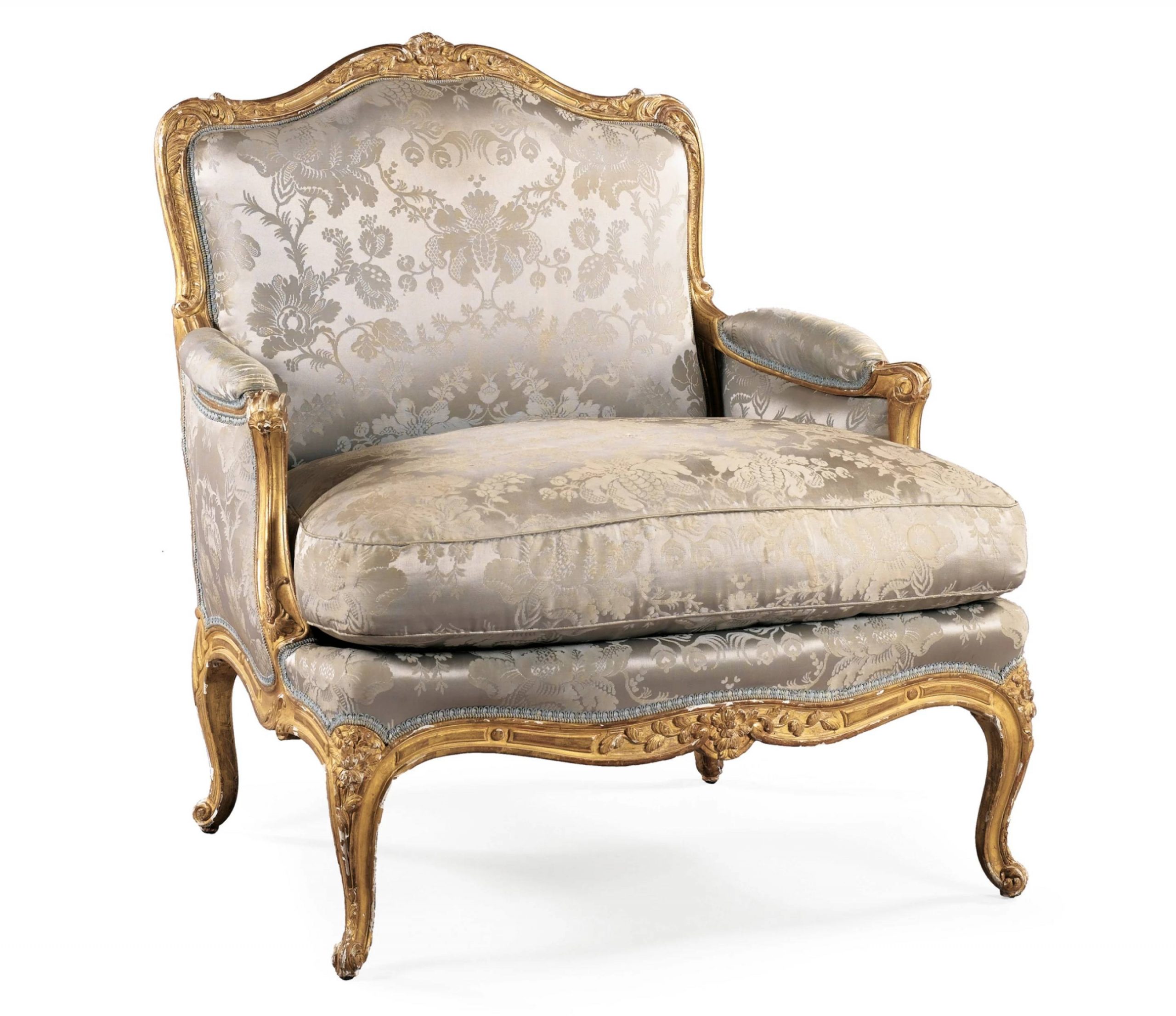 Lexique des sièges français du XVIIIe siècle : bergère Louis XV